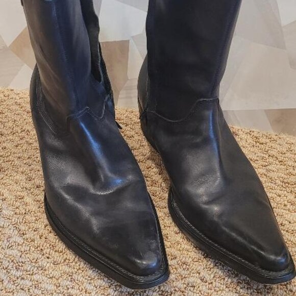 Great Steve Madden mens side zip Custer Cowboy boots - Picture 8 of 9